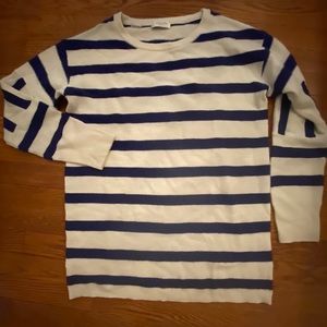 Equipment Striped Contrast Cashmere Sweater Sz XS